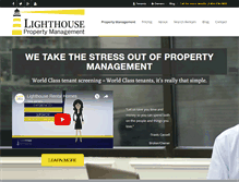 Tablet Screenshot of lighthouserentalhomes.com